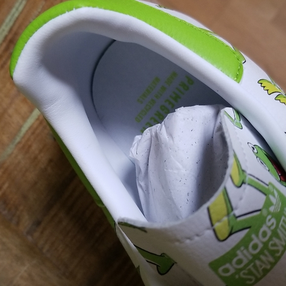 NWT Adidas Stan Smith Kermit The Frog - SZ 9 - Picture 12 of 13